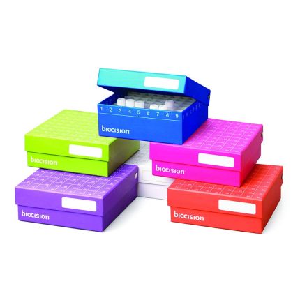 Cyrobox, 2 inch, Hinged, 81 place, Multipack colour without white, 5 boxes